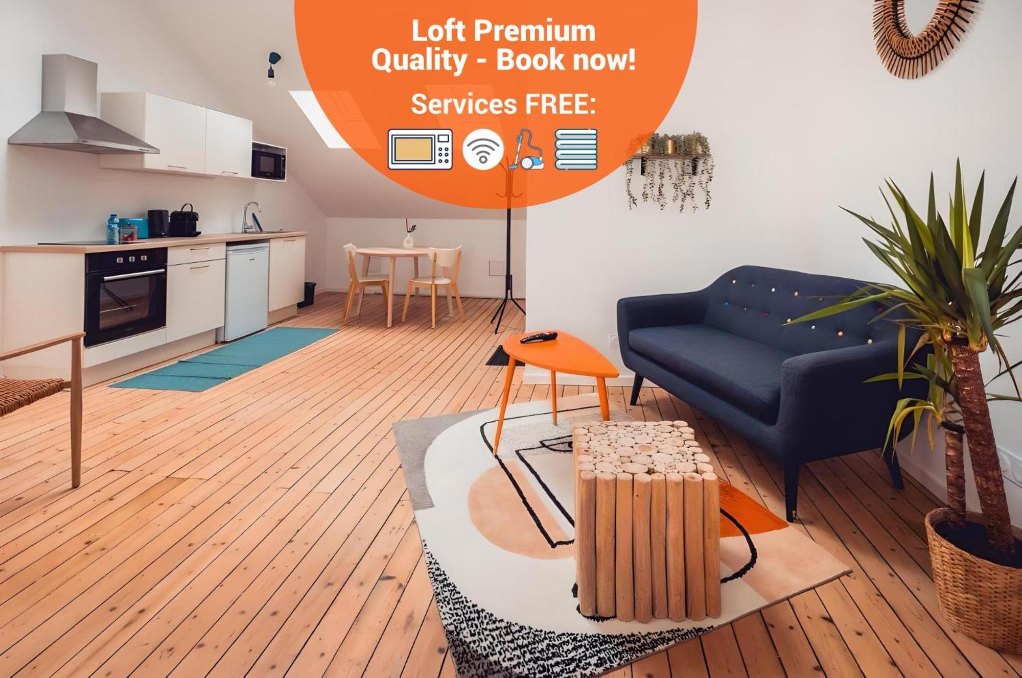 Loft Lumineux Tres Spacieux - Parking Gratuit ชาโตรูซ์ ภายนอก รูปภาพ